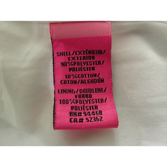 Betsy Johnson Women's Size 16 Off the Shoulder Blue Stripe Ruffle Dress Flowers - Picture 6 of 7